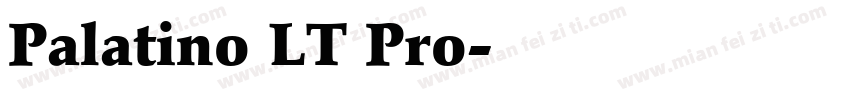 Palatino LT Pro字体转换